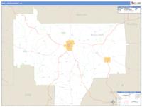 Bullock County, AL Wall Map