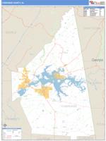 Cherokee County, AL Wall Map Zip Code