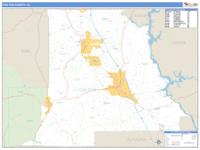 Chilton County, AL Wall Map Zip Code