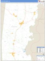 Choctaw County, AL Wall Map Zip Code