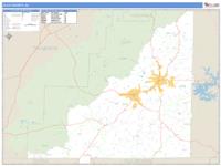 Clay County, AL Wall Map Zip Code