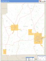 Coffee County, AL Wall Map