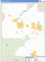 Covington County, AL Wall Map Zip Code