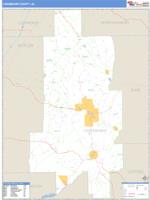 Crenshaw County, AL Wall Map Zip Code
