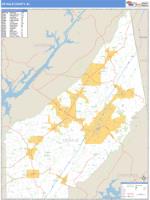 DeKalb County, AL Wall Map Zip Code