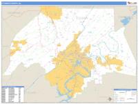 Etowah County, AL Wall Map Zip Code