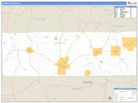 Geneva County, AL Wall Map Zip Code