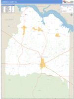 Lawrence County, AL Wall Map Zip Code