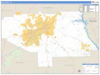 Lee County, AL Wall Map Zip Code