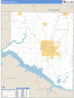 Limestone County, AL Wall Map Zip Code