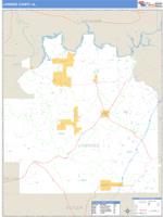 Lowndes County, AL Wall Map Zip Code