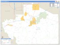 Macon County, AL Wall Map Zip Code