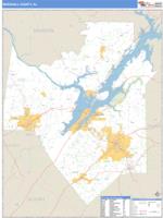 Marshall County, AL Wall Map Zip Code