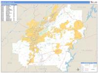 Shelby County, AL Wall Map Zip Code