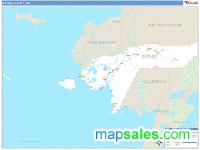 Bethel County, AK Wall Map Zip Code
