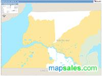 Bristol Bay County, AK Wall Map Zip Code