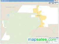 Denali County, AK Wall Map Zip Code