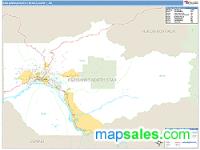 Fairbanks North Star County, AK Wall Map Zip Code