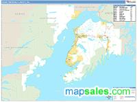Kenai Peninsula County, AK Wall Map Zip Code