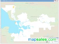 Northwest Arctic County, AK Wall Map Zip Code
