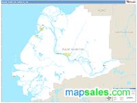 Wade Hampton County, AK Wall Map