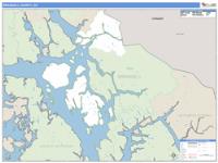 Wrangell County, AK Wall Map
