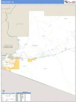 Yuma County, AZ Wall Map Zip Code