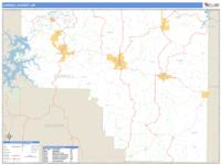 Carroll County, AR Wall Map Zip Code