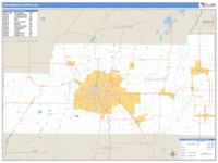 Craighead County, AR Wall Map Zip Code