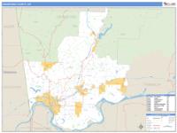 Crawford County, AR Wall Map Zip Code
