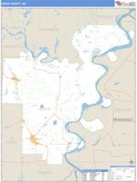 Desha County, AR Wall Map Zip Code