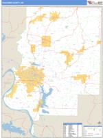 Faulkner County, AR Wall Map Zip Code