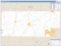 Fulton County, AR Wall Map