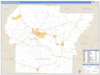 Independence County, AR Wall Map Zip Code