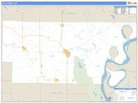 Lee County, AR Wall Map Zip Code