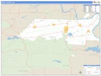 Perry County, AR Wall Map Zip Code