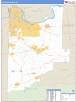 Sebastian County, AR Wall Map Zip Code