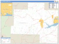 Van Buren County, AR Wall Map Zip Code