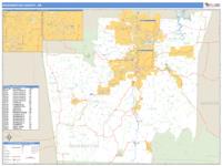 Washington County, AR Wall Map Zip Code