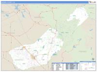 Madera County, CA Wall Map Zip Code