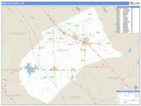 Merced County, CA Wall Map Zip Code