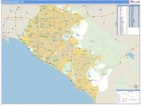 Orange County, CA Wall Map Zip Code