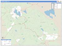 Plumas County, CA Wall Map
