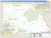 San Bernardino County, CA Wall Map Zip Code
