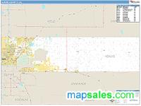 Adams County, CO Wall Map Zip Code