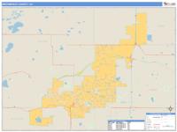 Broomfield County, CO Wall Map Zip Code