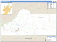 Las Animas County, CO Wall Map Zip Code