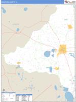 Bradford County, FL Wall Map Zip Code