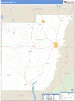 Calhoun County, FL Wall Map Zip Code