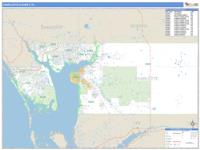 Charlotte County, FL Wall Map Zip Code